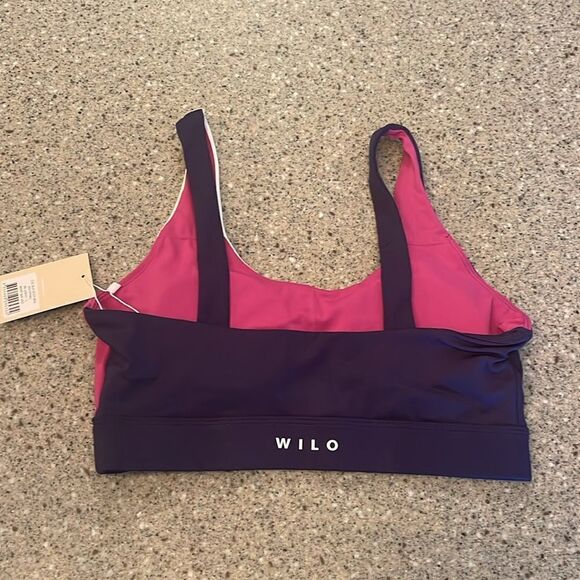WILO THE LABEL Color Block Scoop Sports Bra *NEW* - Picture 3 of 9